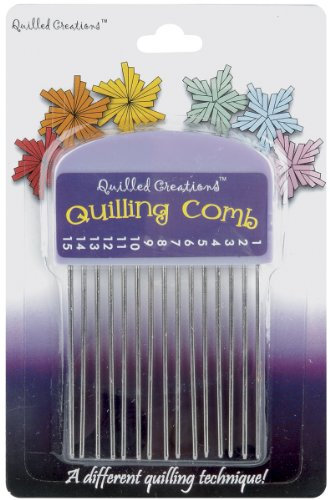 Quilled Creations Quilling-Kamm, Kunststoff, Mehrfarbig, 1.21 x 9.85 x 14.96 cm