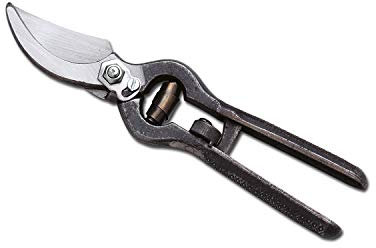 AUSONIA - 31200 SÉCATEUR PROFESSIONNEL POUR VIGNE FORGÉ DE 23 CM AVEC MANCHE NOIR ET FERMETURE DE SÉCURITÉ À ROULETTE