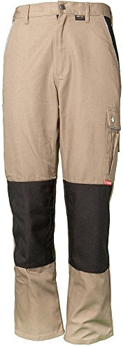 Planam 2125042 Canvas 320 - Pantalón (Talla 42), Color Caqui y Negro