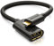 deleyCON 1 Stück USB 2.0 High Speed OTG Adapter - USB A zu USB Micro B - S7 S7 Edge S6 S6 Edge S5 S4 Note 5 4 3 - Schwarz