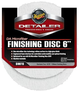 Meguiar's DMF6 DA Microfiber Finishing Disc 6 159mm Mikrofaseraufsatz (2er Pack)