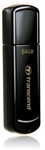 Transcend JetFlash 350 64GB USB 2.0 Unidad Flash Memoria Portátil Plug-and-Play para PC/Mac/Portátil - TS64GJF350