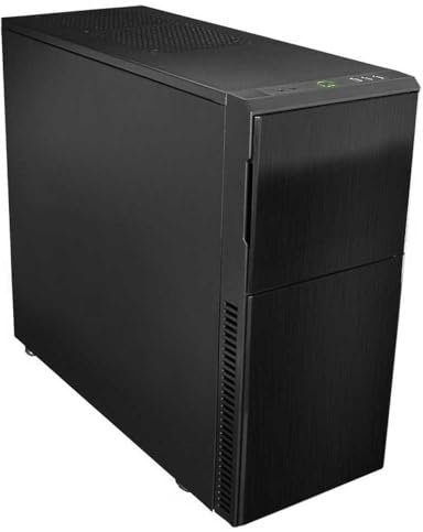 Nanoxia 600060300 Deep Silence 3, Schallgedämmter ATX Midi Tower, 3X 120 mm Deep Silence Lüfter, 2X USB 3.0, 1x USB 2.0, Schwarz