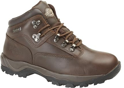 Northwest Territory Inuvik Men's Hiking/Walking Leather Waterproof High Rise Boots (Waxy Brown, numeric_9)