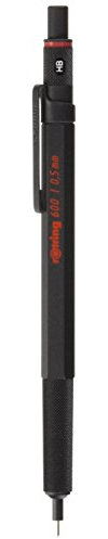 Rotring 600 Black Knurled Grip 0.5mm Mechanical Pencil
