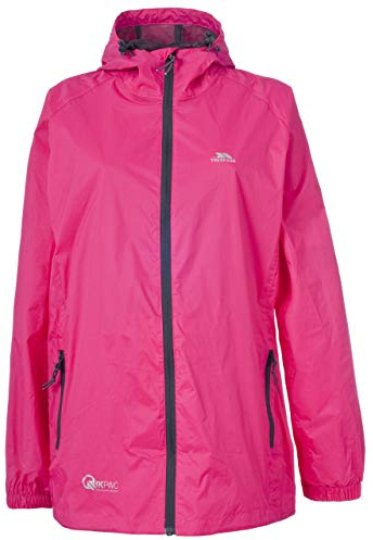 Trespass Unisex Waterproof Packaway Jacket Qikpac - Lightweight Jacket, Softshell Jacket, Men and Women Jacket Breathable Outdoor Water-Resistant,Casual Hooded Coat