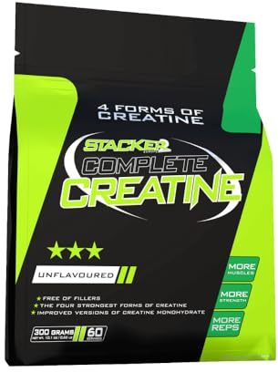 Stacker2 Komplett kreatine standard keratin muskelbyggande bodybuilding 300 g