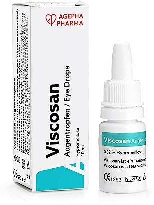 Viscosan Augentropfen mit Hypromellose - Bei trockenen, geschwollenen, müden und brennenden Augen - Schnelle und Langanhaltende Hilfe (1x10ml)