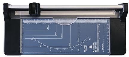 Cathedral Products A4 Rotary Paper Trimmer Cutter with Metal Base - 320 x 157mm Cutting Table