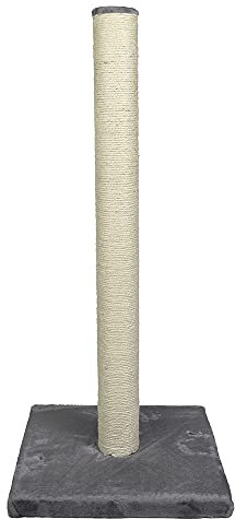 Europet Bernina 431-408667 Classic-Eco Katzenkratzbaum Highpost, 40 x 40 x 90 cm, Farbe grau