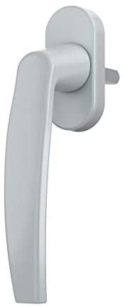 MS Beschläge ® Alu Fenstergriff Fenster Aluminium Griff in Silber Rasterolive 35mm Stift