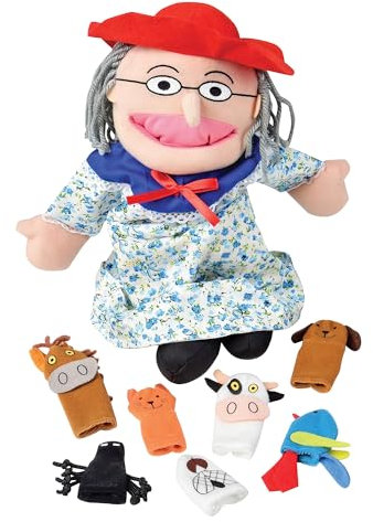Constructive Playthings There was an Old Lady Storytelling Puppet Set