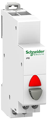 Pulsador iPB 1NC simple gris c