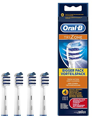 Oral-B Trizone Cabezales de repuesto para cepillo de dientes eléctrico, 4 cabezales