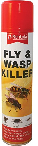 FLY & WASP KILLER AEROSOL SPRAY BY RENTOKIL. 300ml