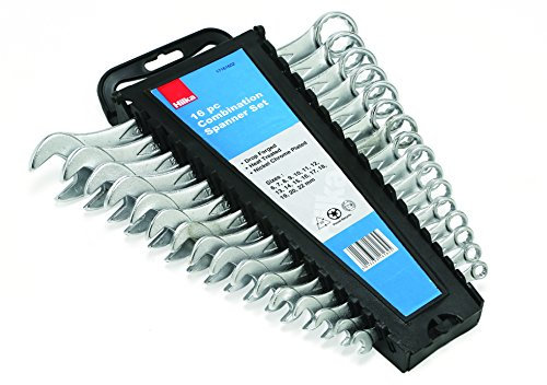 Hilka 17161602 Metric Combination Spanner Set, Silver