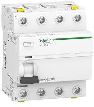 Schneider Electric FI-Schutzschalter Acti9 iID, 4-polig, 63A, 300mA, Typ A, Artikelnummer A9Z24463