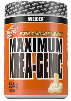 Weider - Krea-Genic Pulver - Gepuffertes Kreatin, Hochdosiert - Mit Taurin & Beta-Alanin - 554g