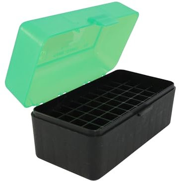 MTM 50 Round Rifle Ammunition Box RM-50 Green/Black
