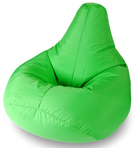 Beautiful Beanbags - Kids Highback Beanbag Chair, 35in - Lime