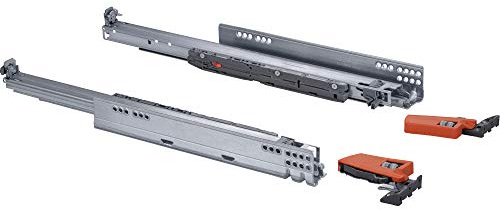 Gedotec Schubladenschienen Vollauszug 750 - Mit Dämpfung - Inklusive Kupplungen - Schwerlastauszug - Robuste Tragkraft - 520 mm - Auszug - Auszüge - Gleitschienen - Auszugschiene