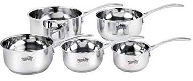 HAUSSMANN heritage -Série de 5 piéces Casserole Professionnel Acier Inoxydable- Tous Feux Dont Induction