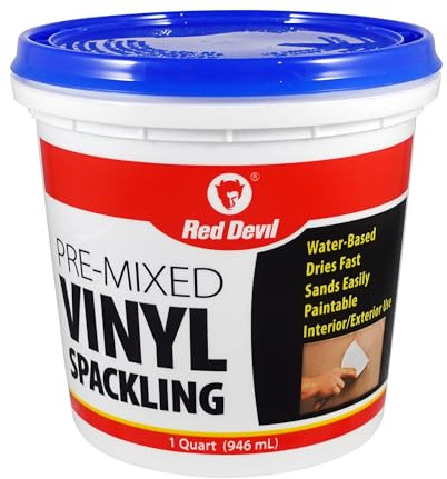 Red Devil 0534 Pre-Mixed Vinyl Spackling, 1 Quart