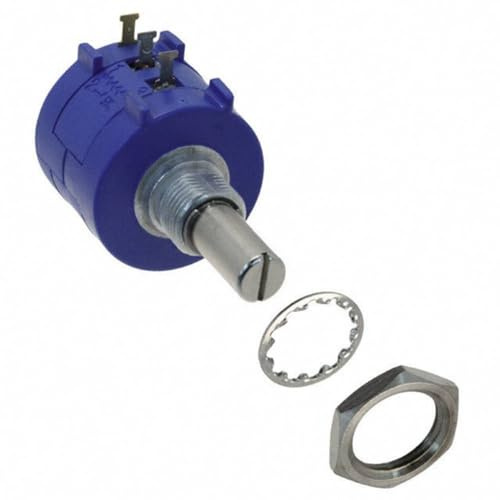 Bourns 3590S-2-502L Resistor Wirewound Potentiometer Pot, 5%, 2 Watt, 6.34 mm Panel Mount, 5k Ohm, 22 mm Dia x 22.81 mm H x 39.22 mm L