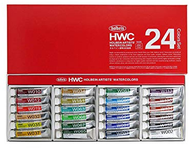 EMAW Holbein WC W405 Set of 24 Tubes of 5 ml