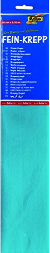 Folia 250x50cm 32g/m² Bleu papier crêpon - papiers crêpon (2500 mm, 500 mm)