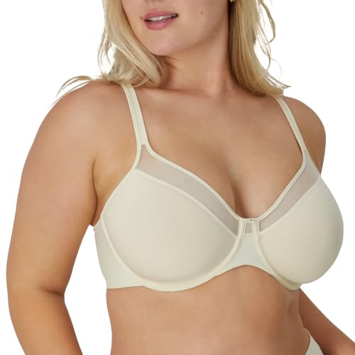 Bali Women's One Smooth U Ultra Illusion Neckline Underwire Bra, Light Beige, 36B