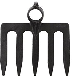 Cofan Rastrillo con dientes para piedras | Fabricado en acero forjado en una sola pieza | Medidas del rastrillo de 200 x 165 mm