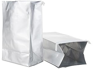 Camco Replacement Grease Storage Bags - Easily Contain and Dispose Used Cooking Grease, Foil Lined Bags Seal in Odor, Prevent Drain Clogs - 5 Pack (42285), White