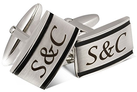 Juwelier Schönschmied - Herren Manschettenknöpfe aus Edelstahl für ein elegantes Auftreten M1 - Noppa