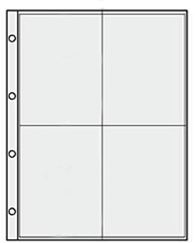SAFE 5475 bilgrammikkortsfodral 50-pack – fotofonskal 10 x 15 cm – bilgramkortsfodral DIN A4 för upp till 400 bilder – universell hålning och mjukisfri