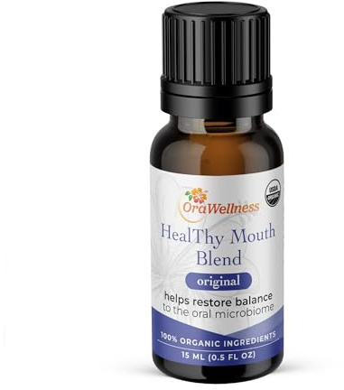 OraWellness Healthy Mouth Blend Organic Tooth Oil, Fluoride Free Made in the USA Toothpaste & Mouthwash Alternative Tooth, Natural Rinse for Healthy Teeth & Gums for Women, Men and Kids, Pack of 1