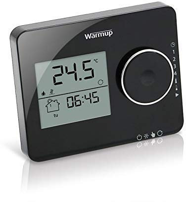 Warmup Tempo Digital Thermostat Piano Black for underfloor heating systems