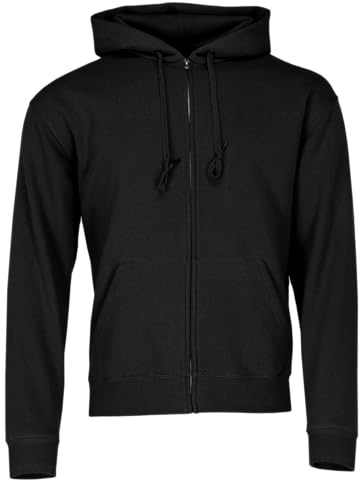 Fruit of the Loom Herren Zip Front Premium Kapuzenjacke, Schwarz (Black), XXL