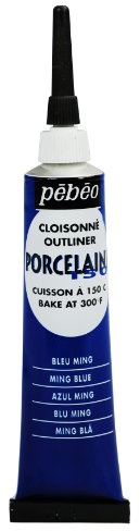 PEBEO 6-Piece 20ml Porcelaine 150 China Paint Cloisonne 20ml - Ming Blue, 036-004