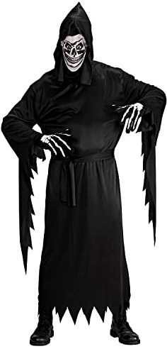 WIDMANN MILANO PARTY FASHION - skördare, svart mantel, Liemann, begravare, halloween