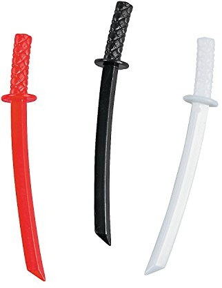 Fun Express Ninja Sword Plastic Picks (72Pc) | Party Supplies for Birthdays, Holidays & Special Celebrations