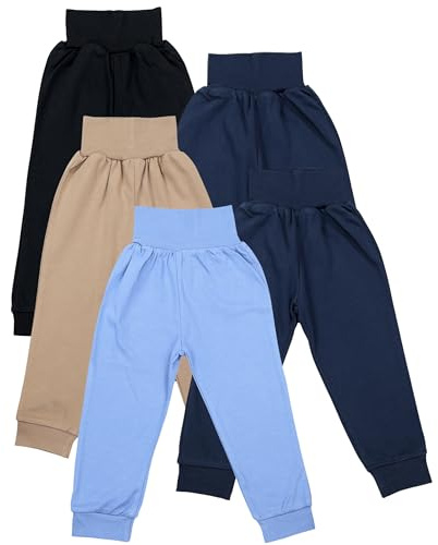 TupTam Pumphose Baby 5er Pack Unisex - Bequeme Baby Hose für Jungen und Mädchen aus Oeko-Tex Baumwolle, Farbe: Junge, Größe: 80