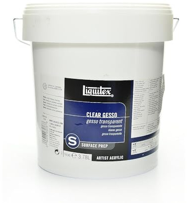 Liquitex Additif - Gesso Acrylique Transparent Seau 3,78L