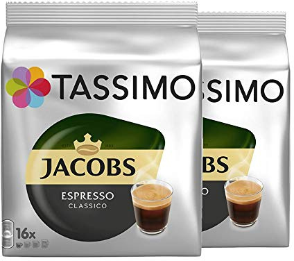 Tassimo Jacobs Espresso Classico Kaffeekapsel, 2er Pack, 32 Geränke
