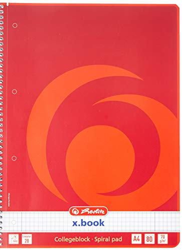 Herlitz Collegeblock A4, 80 Blatt, 70 g/m