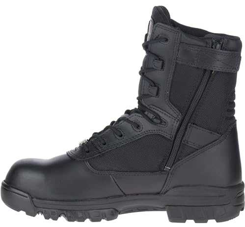Bates mens 8 Ultralite Sport Side Zip Military and Tactical Boot, Black, 9.5 US