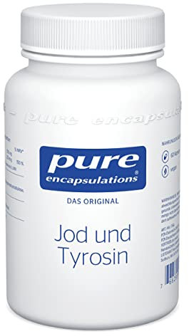 Pure Encapsulations - Jod und Tyrosin - Spurenelement und Aminosäure - Unterstützung für Schilddrüsenfunktion und Hormonproduktion - Mehr Energie, normale kognitive Funktion - 60 Kapseln