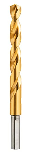 DEWALT DW1332 1/2-Inch Titanium 3/8-Inch Reduced Shank Split Point Twist Drill Bit
