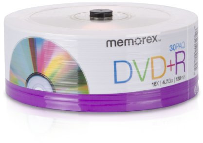 Memorex 32020030154 DVD+R 16x Eco Spindelsockel, 30 Stück