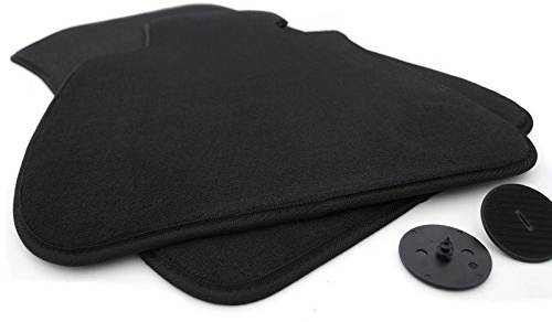 kh delar golvmattor kompatibla E90 E91 E92 E93 velour bilmattor bilmatta i originalkvalitet svart, 2 delar
